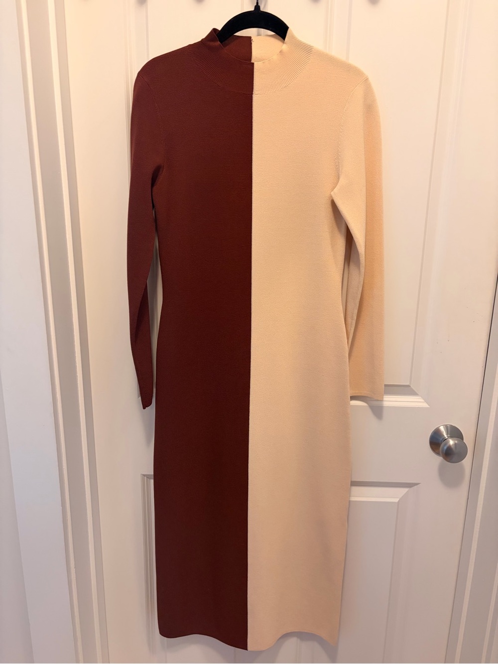 Ronny Kobo Colorblock Long Sleeve Knit Dress - Size M